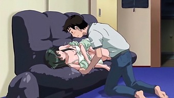 Animated Teenage Girl With Small Breasts Rides On Penis Of Her Boyfriend