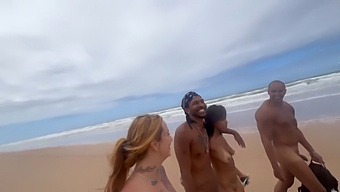 Nudist Beach Encounter With Hot Friends Gets Recorded